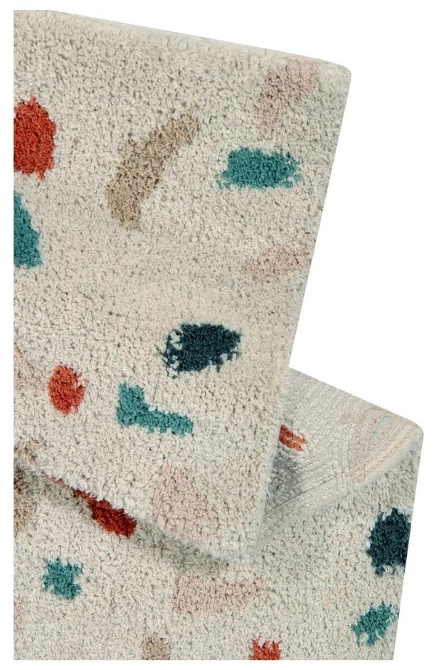 Krémszínű mosható kézi szövésű pamut szőnyeg 140x200 cm Terrazzo Marble – Lorena Canals