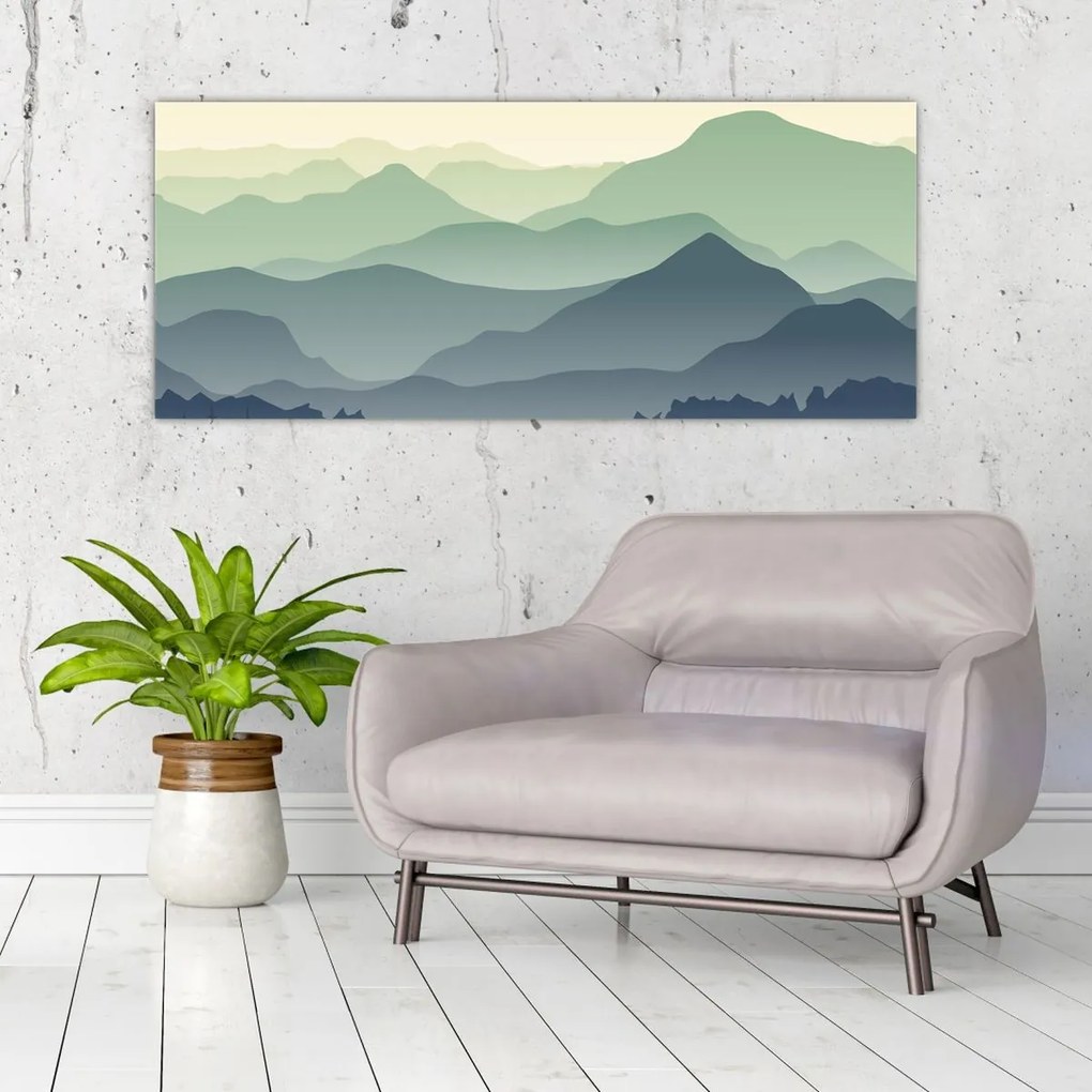 Kép - Forest Mountain (120x50 cm)