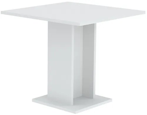 Modern Étkező/Bisztro Asztal Fehér Színben. SORRENTO 80x80 cm.