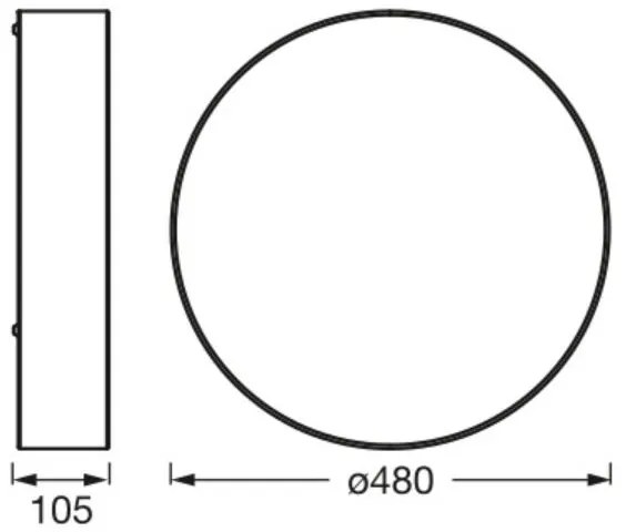 Ledvance - Mennyezeti lámpa ORBIS PÁRIZS 3xE27/25W/230V krémes