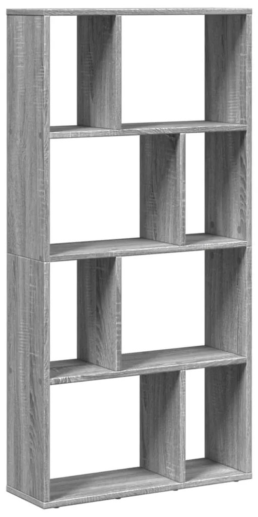szürke sonoma színű szerelt fa könyvespolc 60 x 20 x 120 cm