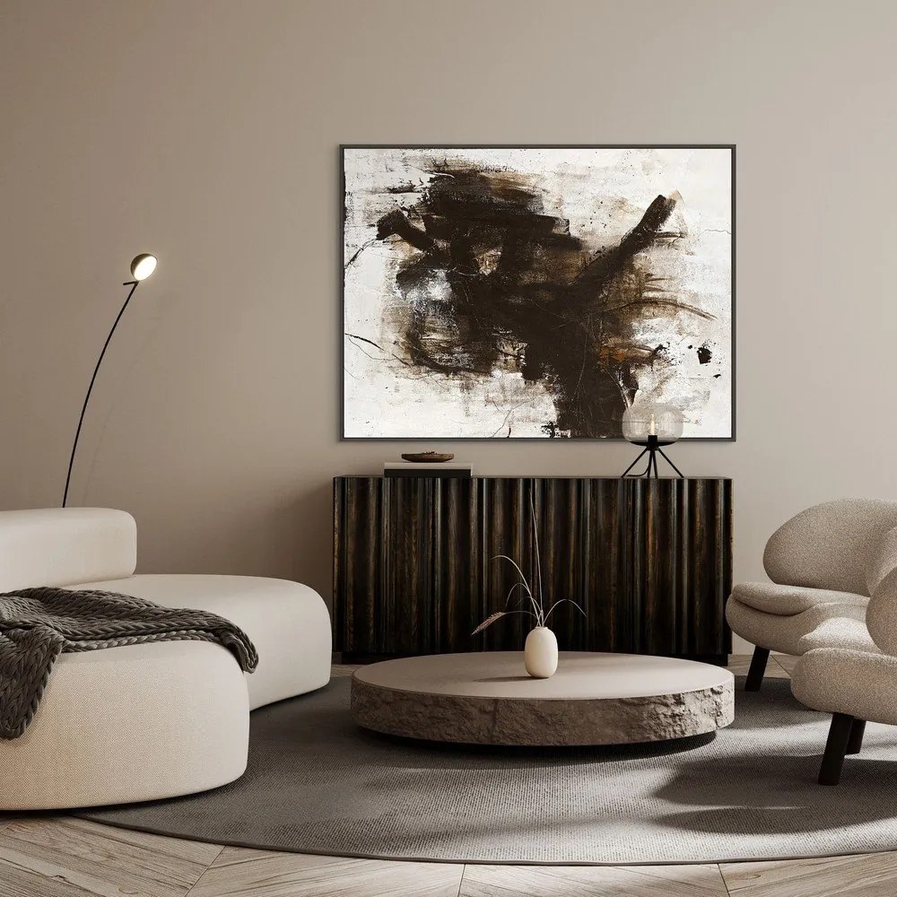 Kézzel festett keretezett vászon kép 121x91 cm The Invisible – Malerifabrikken