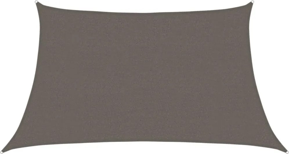 vidaXL antracitszürke HDPE napvitorla 160 g/m² 3/4 x 2 m