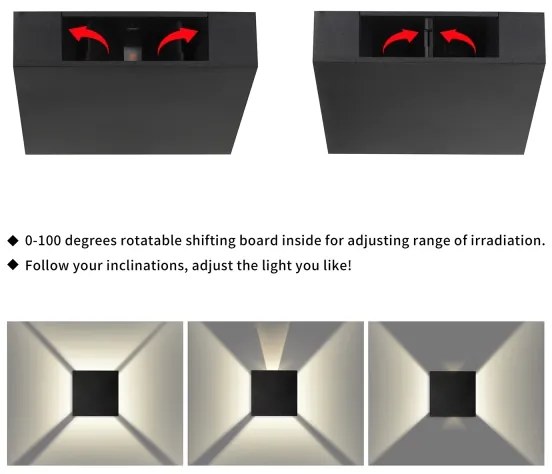 Brilagi - LED kültéri fali lámpa QUADRAY LED/4W/230V fekete IP65