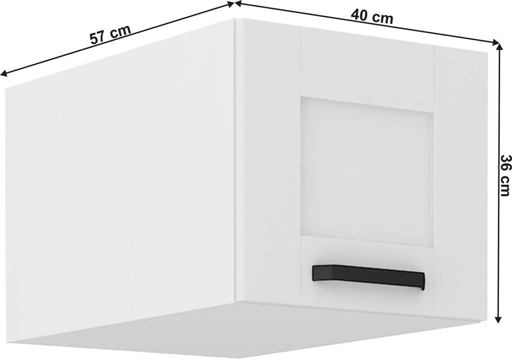 Felső szekrény, fehér, LULA 40 NAGU-36 1F
