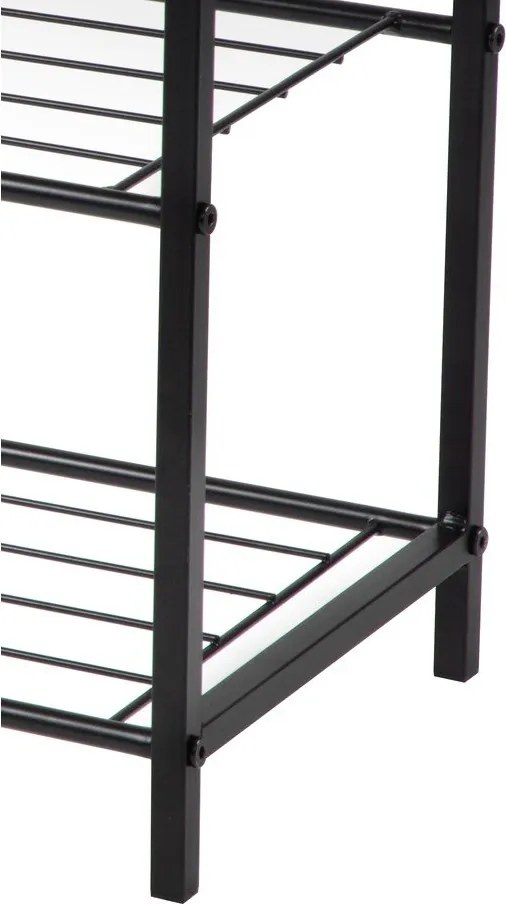 Fekete acél cipőtartó 63x44x30 cm Asten – Bonami Essentials