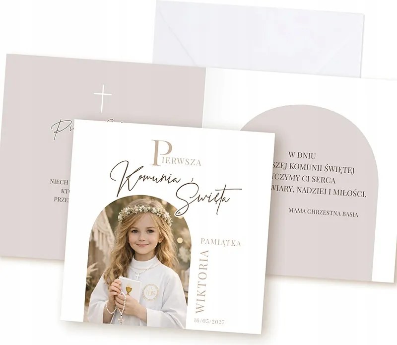 Kommunális képeslap gyermek fotóval a borítón Ajándék áldozásra