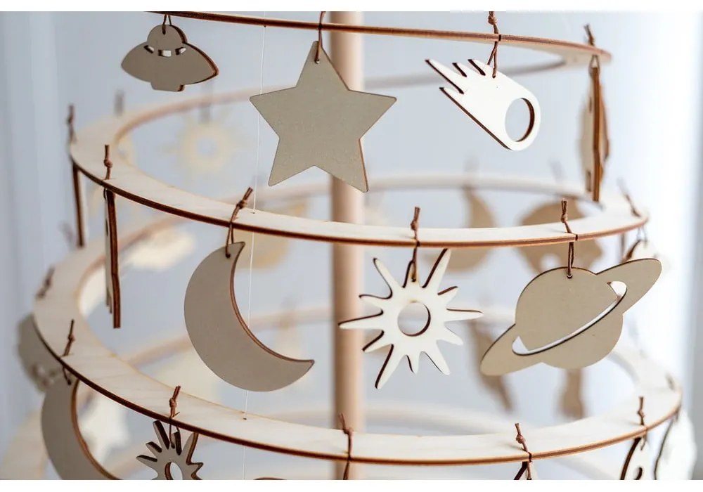 Medium 8 db-os fa karácsonyi dekoráció készlet - Spira