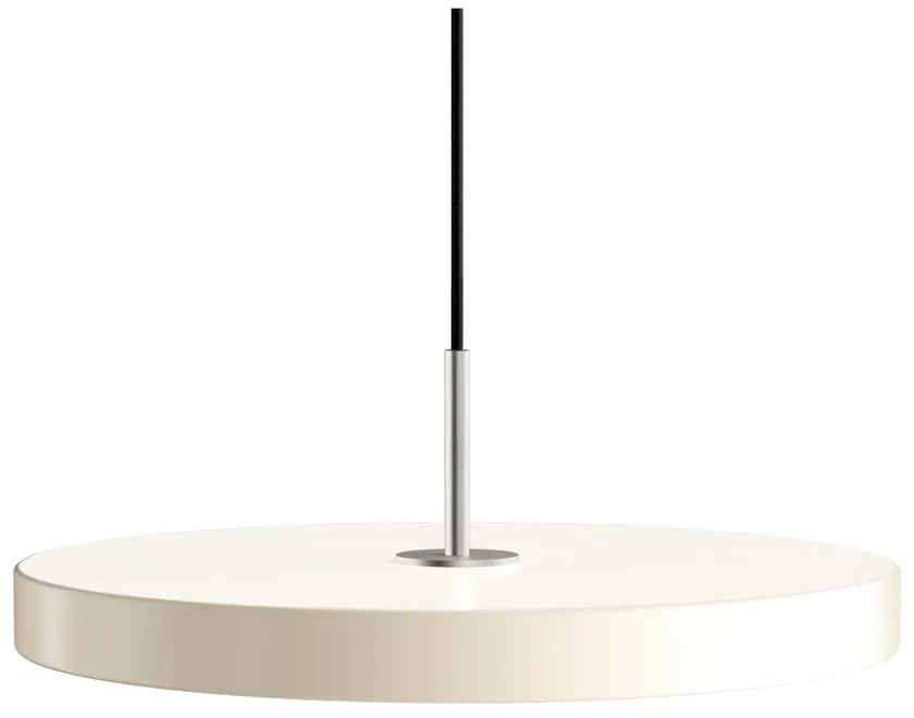 Krémszínű LED függőlámpa fém búrával ø 43 cm Asteria Medium – UMAGE