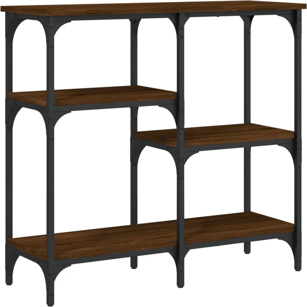 vidaXL barna tölgyszínű szerelt fa tálalóasztal 80x29x75 cm