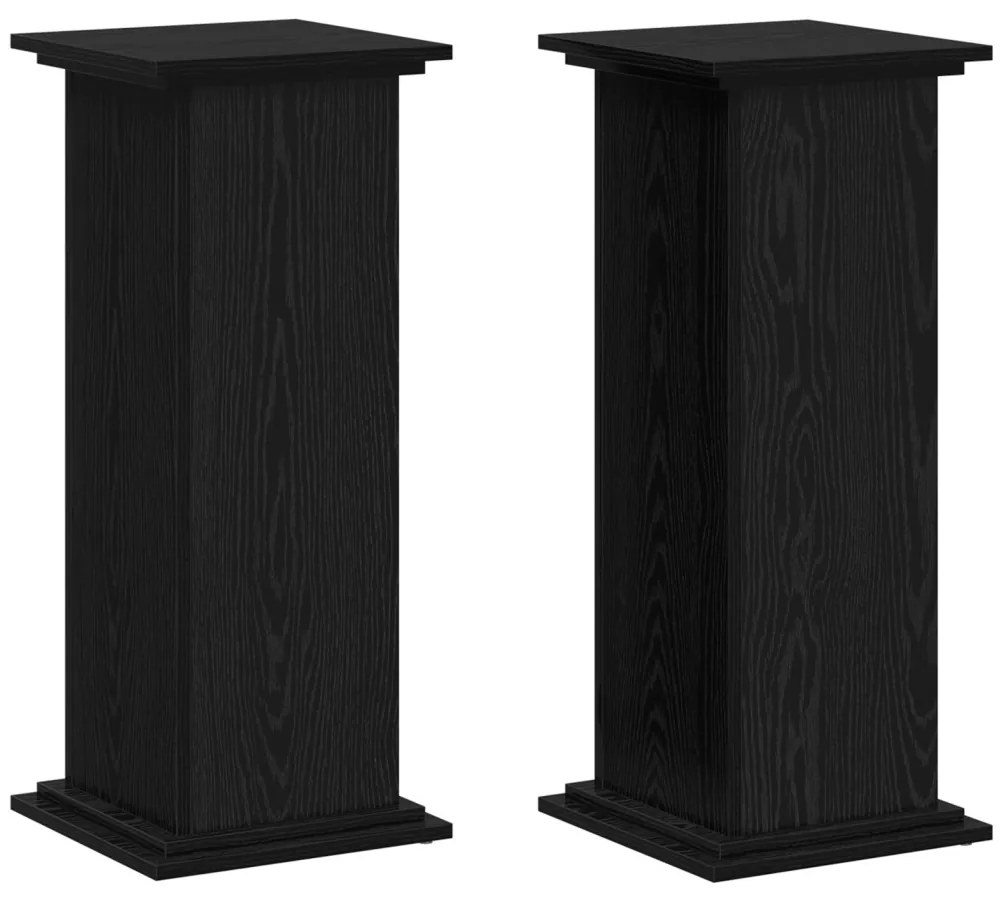 Növényállvány Musta tammi 33 x 33 x 80 cm Faanyag