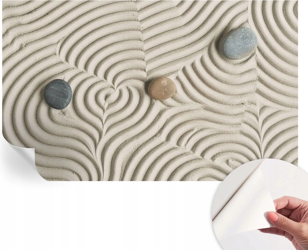 Design fali fotótapéta Öntapadós Harmonikus hullámok 416x254 cm