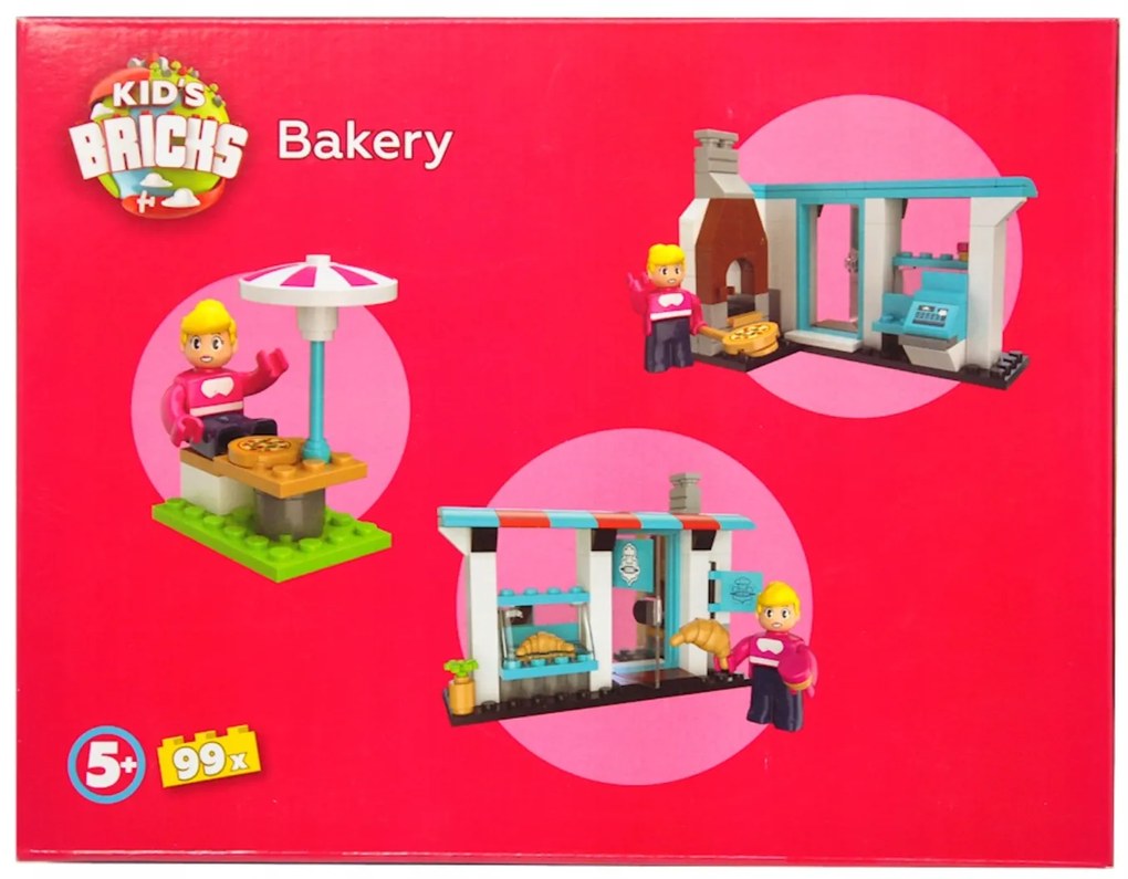 PÉKSÉG Kid's Brick építőkészlet, 99 db