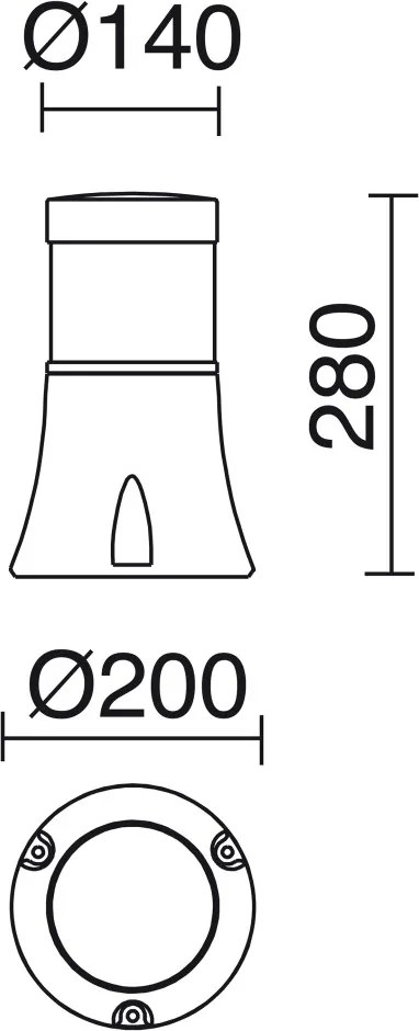 NOVOLUX 669D-G05X1A-02 MIRCO Modern Kültéri Állólámpa Fekete, Átlátszó E27 IP65