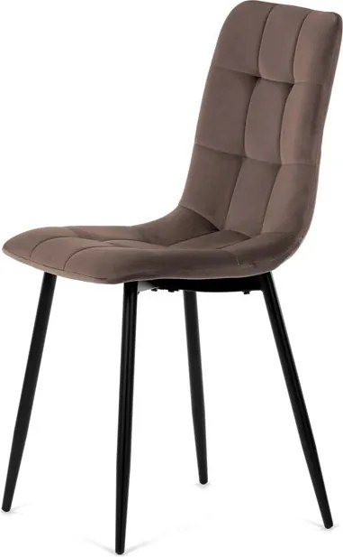 Étkezőszék barna, bársony anyag CT-281 BR4