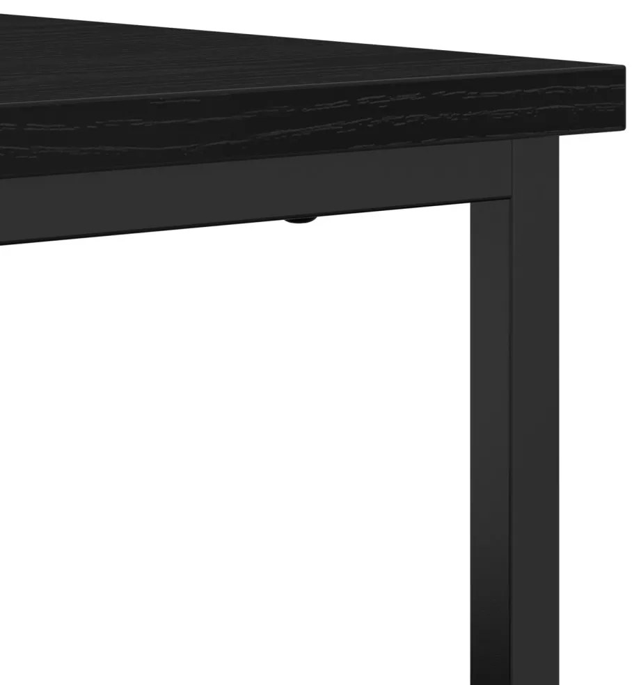 Oldalszekrény Fekete tölgy 70x30x80 cm Műanyag