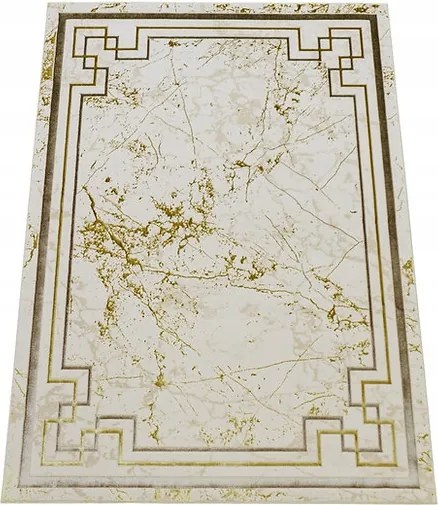 Szőnyeg 240x330 Bézs Arany Modern Hálószoba Nappali Puha Divatos