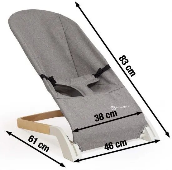 PETITE&MARS - Baba hintáztató CALMY szürke