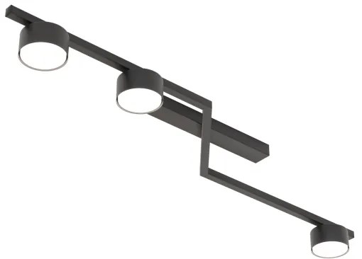 Mennyezeti lámpatest SKAN 3xGX53/12W/230V fekete