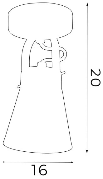 Fali spotlámpa AMOS 1xE27/60W/230V