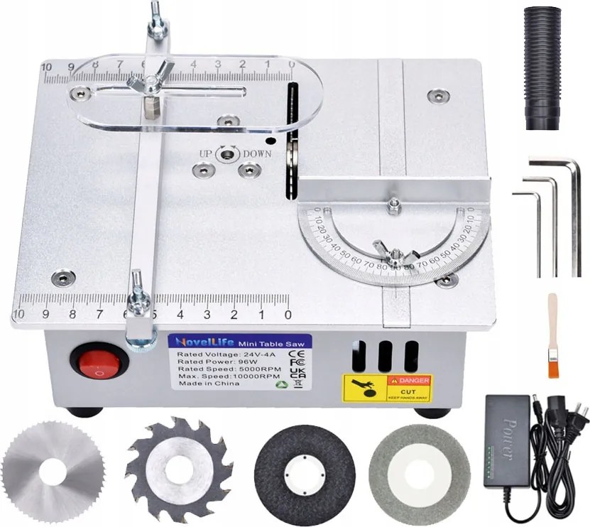 Asztali mini fűrész famegmunkáláshoz elektromos asztali körfűrész 220V