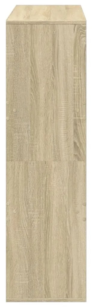 sonoma tölgy színű térelválasztó könyvszekrény 100x33x115 cm