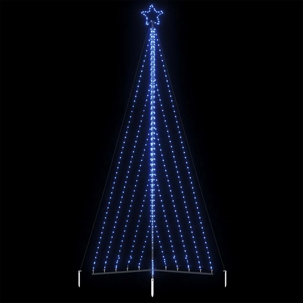 kék karácsonyfa fénykúp 570 LED-del 399 cm