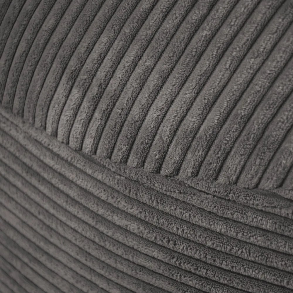 Fekete kordbársony babzsákfotel Om 110 – SLOWDOWN