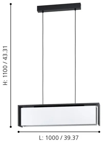 Eglo 900075 - LED RGBW Dimmelhető csillár zsinóron VALDELAGRANO-Z LED/33,6W/230V