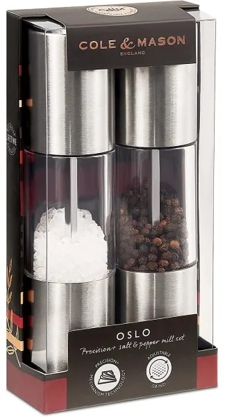 Cole&Mason - Só- és borsdaráló készlet OSLO 2 db 18,5 cm