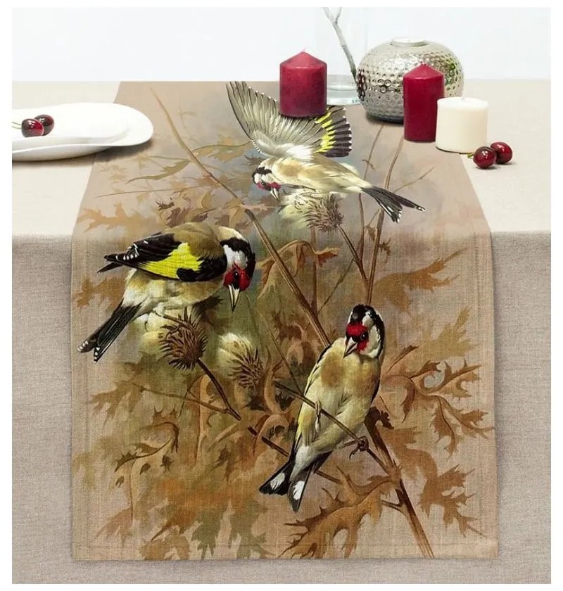 Asztali futó 40x130 cm Yellow Bird – Mila Home