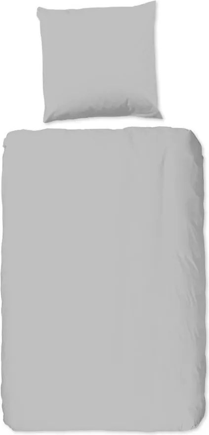 Universal világosszürke egyszemélyes pamut ágyneműhuzat, 140 x 200 cm - Good Morning
