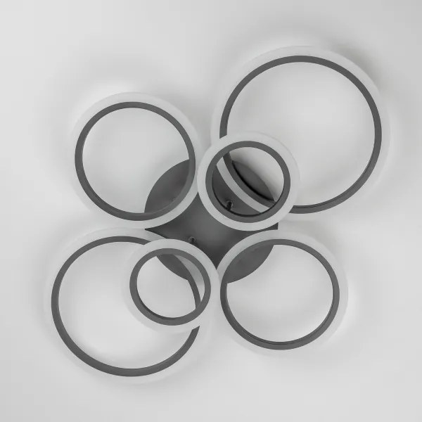 Brilagi - LED Dimmelhető felületre szerelhető csillár ORBITS LED/85W/230V 3000-6500K antracit + távirányító