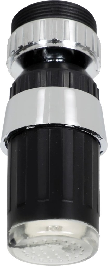 Perlátor Levegőztető Csaptelep Fekete Színváltó Világító M22x1