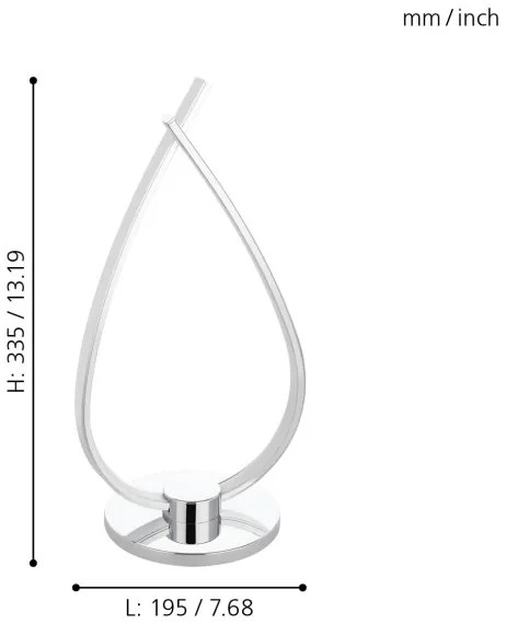 Eglo 31997 - LED Asztali lámpa RONCADE LED/14W/230V