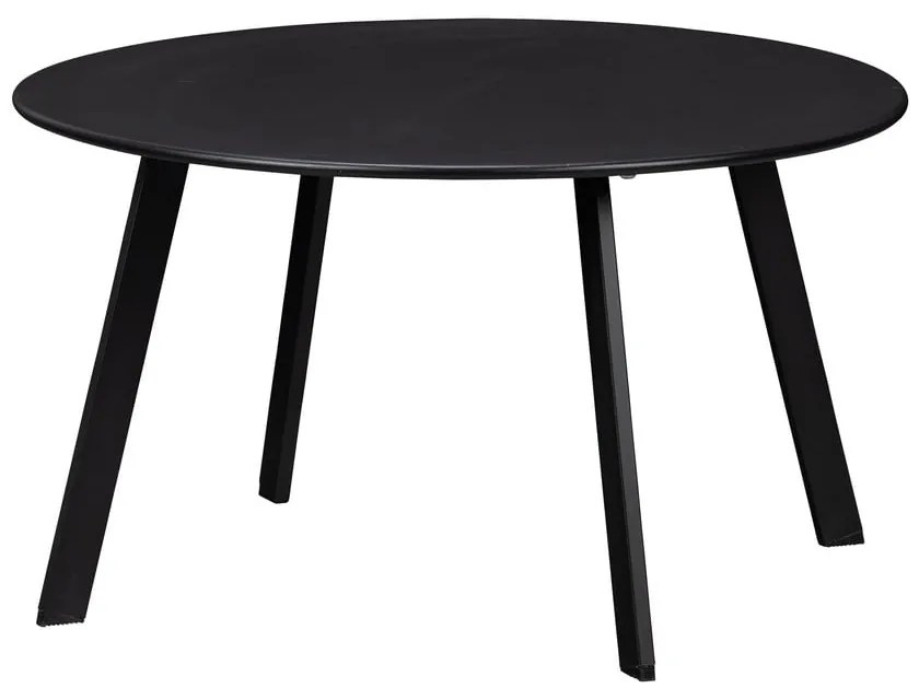 Fer fekete kerti tárolóasztal, ø 70 cm - WOOOD