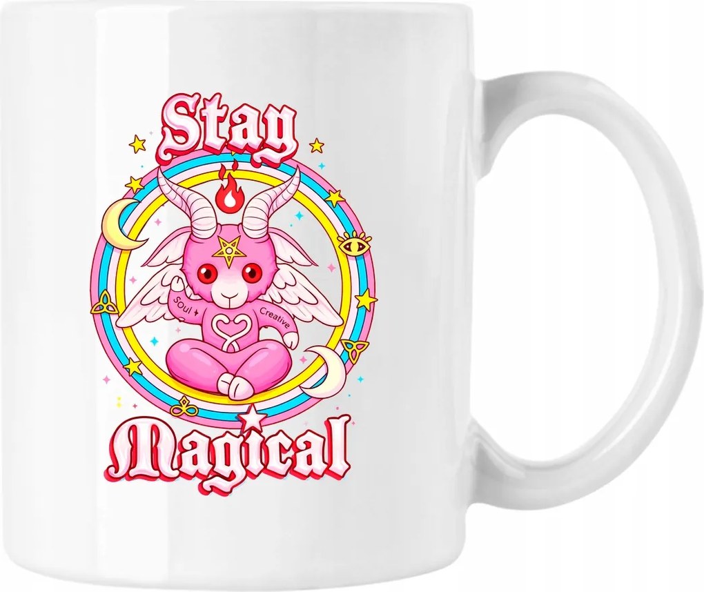 Bögre Rózsaszín Varázslatos Démon Fehér 330ml