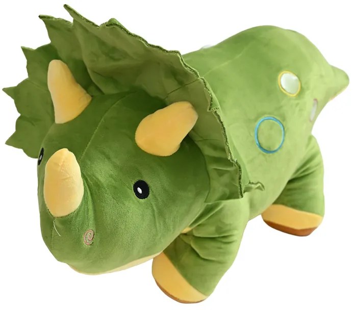 Plüss DÍNÓ zöld babatakaróval belül