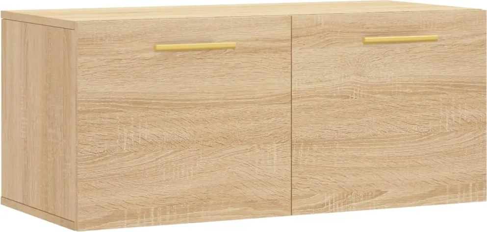 vidaXL sonoma tölgy színű szerelt fa faliszekrény 80 x 36,5 x 35 cm