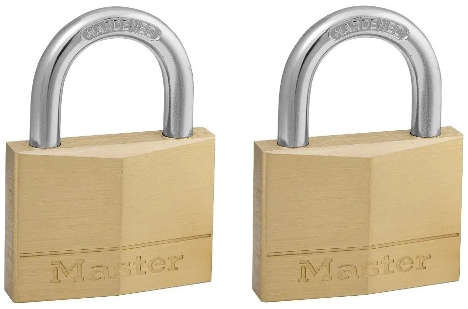 MASTER LOCK 150EURT 2 x 50 mm-es lakat, sárgaréz