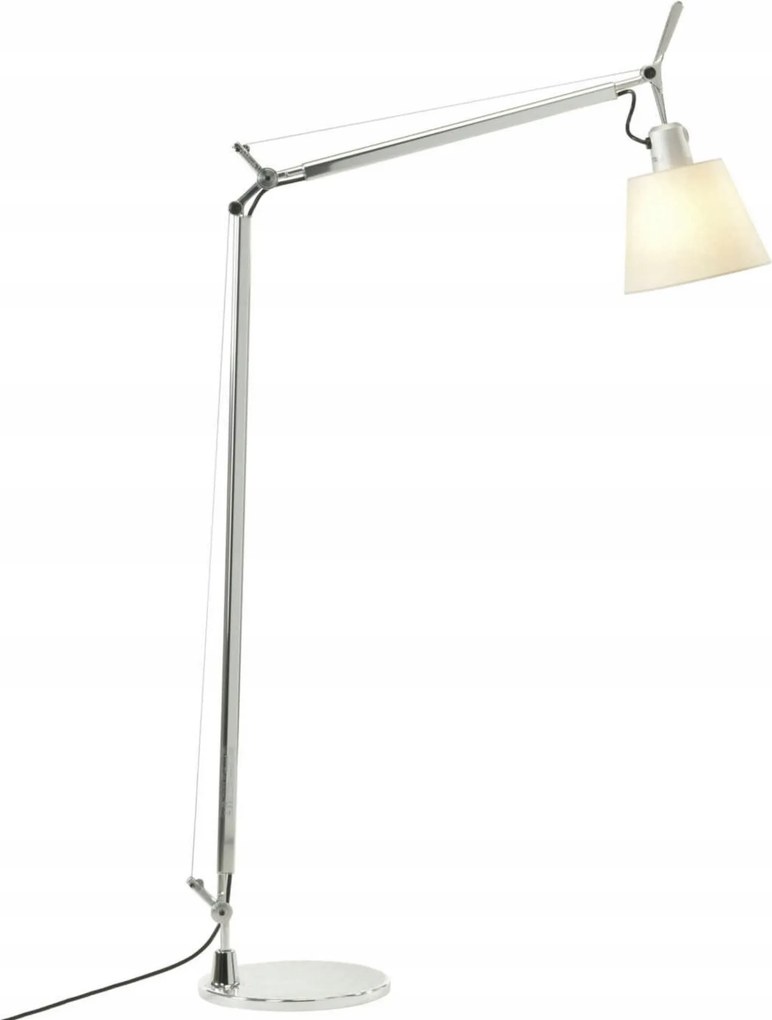 Artemide Tolomeo Basculante Lettura állólámpa, alumínium, pergamen, talp nélkül