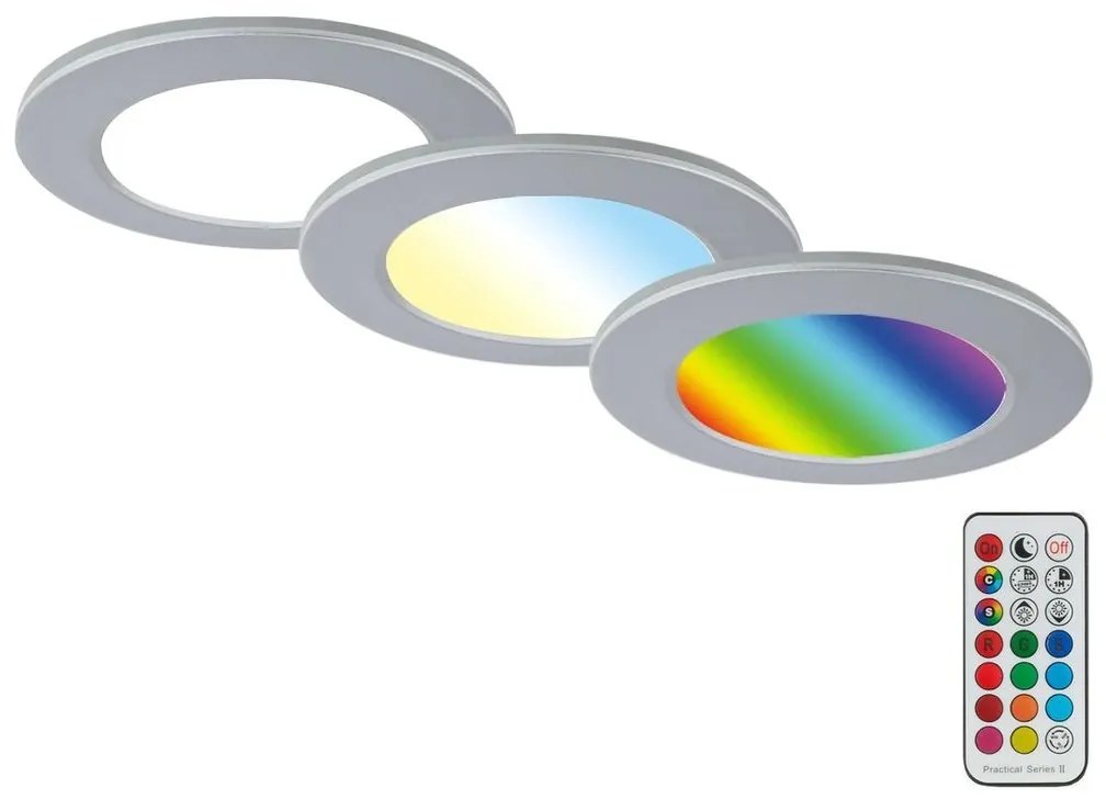 Briloner - KÉSZLET 3x LED Dimmelhető fürdőszobai lámpa LED/4,8W/230V IP65