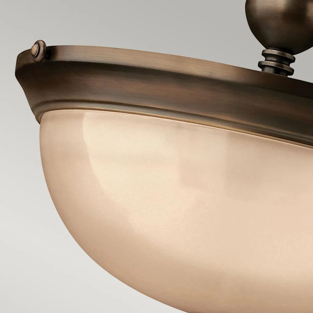ELSTEAD HK-MAYFLOWER-SF MAYFLOWER Klasszikus Mennyezeti Lámpa Borostyán, Antik Bronz E27 IP20