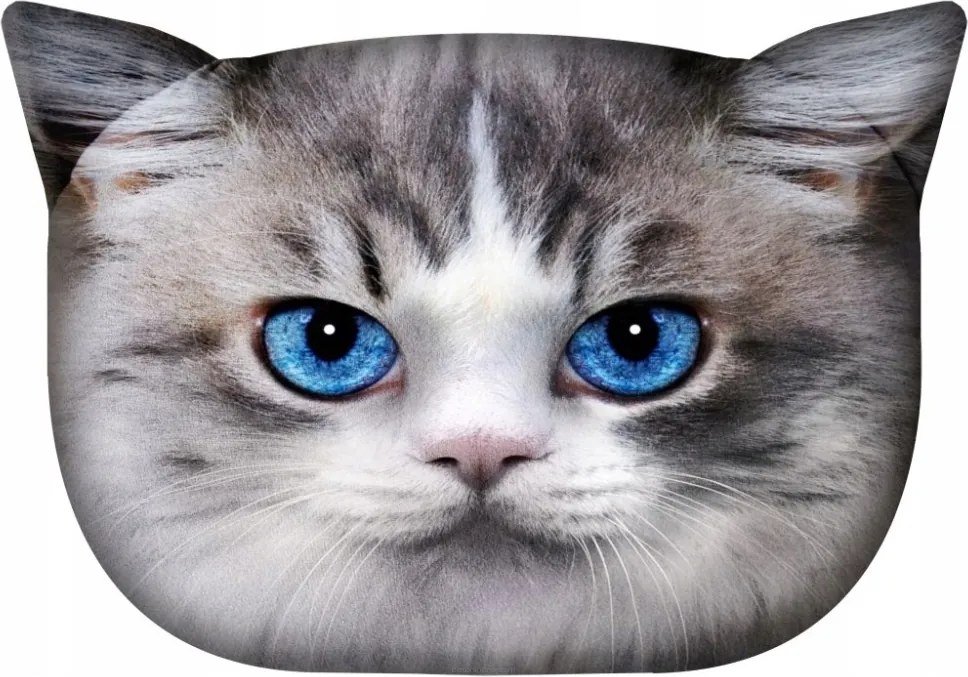 Puha macskapárna Bertoni betéttel 34x24 cm Luna macska mintával