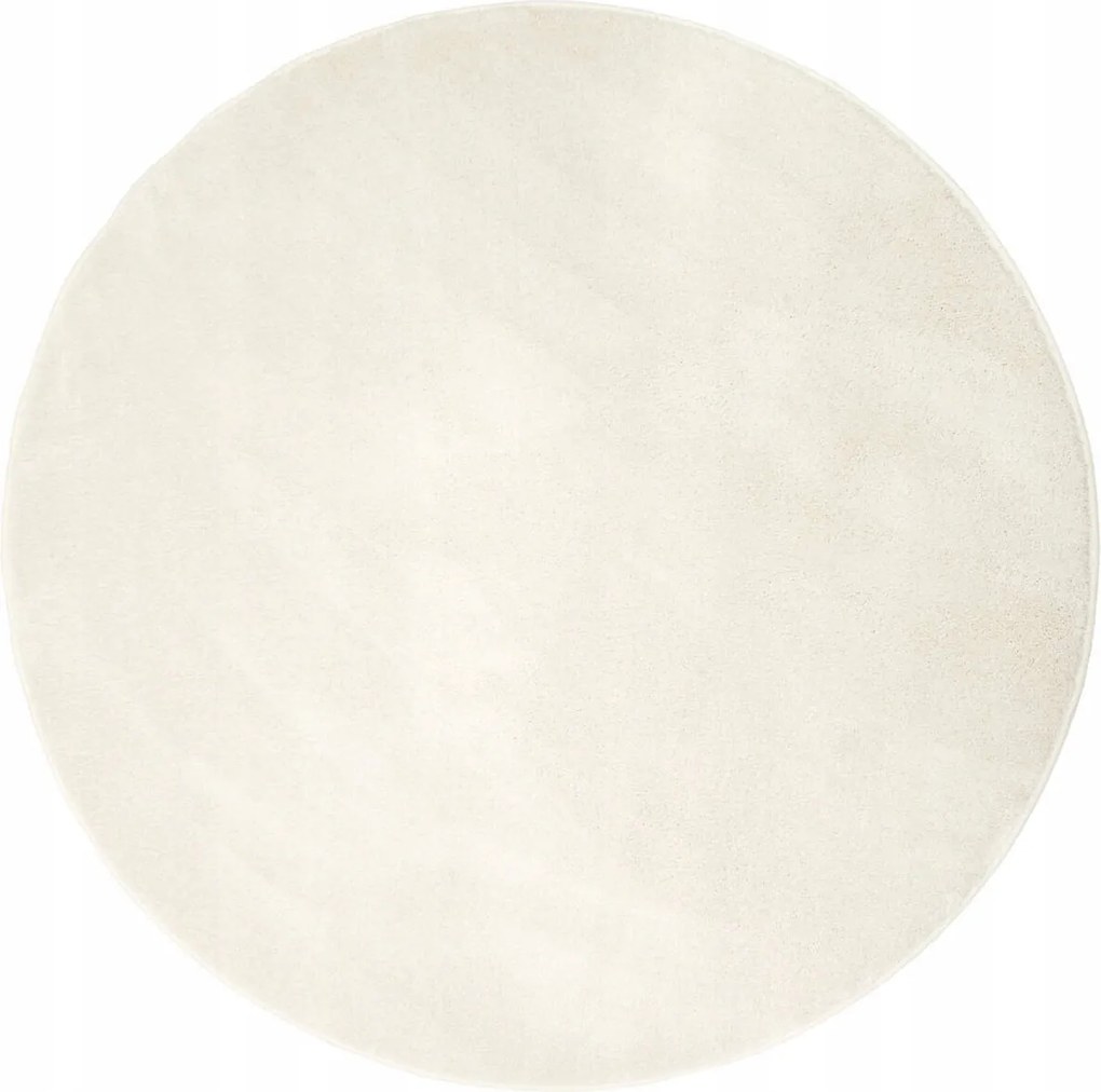 Kerek Szőnyeg Extra Puha Krém Hálószoba Nappaliba Amazing átm. 100 cm