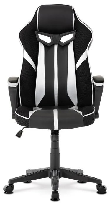 Ezüst Ekobőr Gamer Szék, Hinta Mechanikával. KA-Y341 SIL