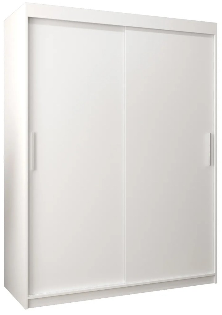 Ruhásszekrény 150 cm Toki (matt fekete + matt fehér). 1064817