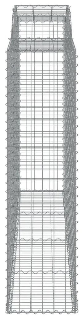 8 db íves horganyzott vas gabion kosár 300x50x180/200 cm