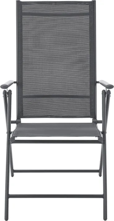 Összecsukható kerti szék Calena 2 db antracit állítható