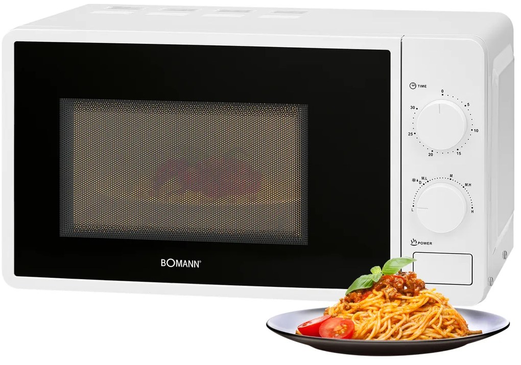 Bomann MW 6014 CB mikrohullámú sütő, 20 l, fehér